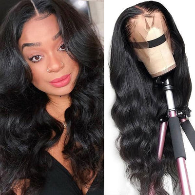 Body Wave 13*4 Lace Front Wig 10A Grade Virgin Remy Human Hair Wigs Allove Hair